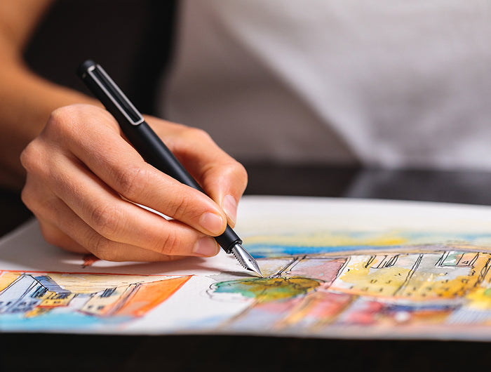 The Indigraph Fountain Pen is a fountain pen known for its unique design and performance features.